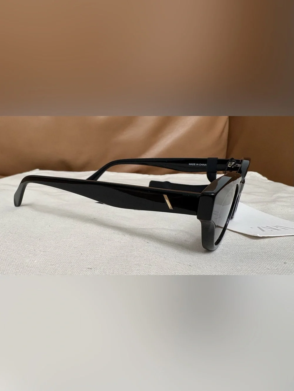 ZARA PREPPY SUNGLASSES BLACK NWT